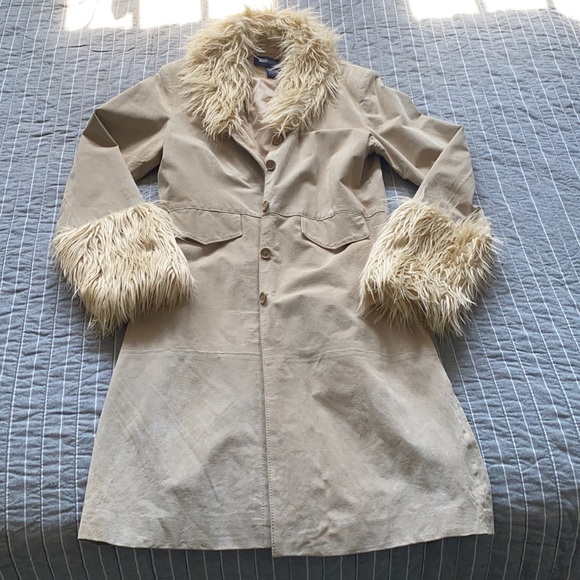 Blue Asphalt Jackets & Blazers - Blue Asphalt Vintage Tan Leather Jacket